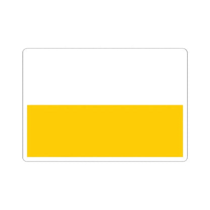 Flag of Silesia (Czech Republic) STICKER Vinyl Kiss-Cut Decal 2 Inch White - The Sticker Space