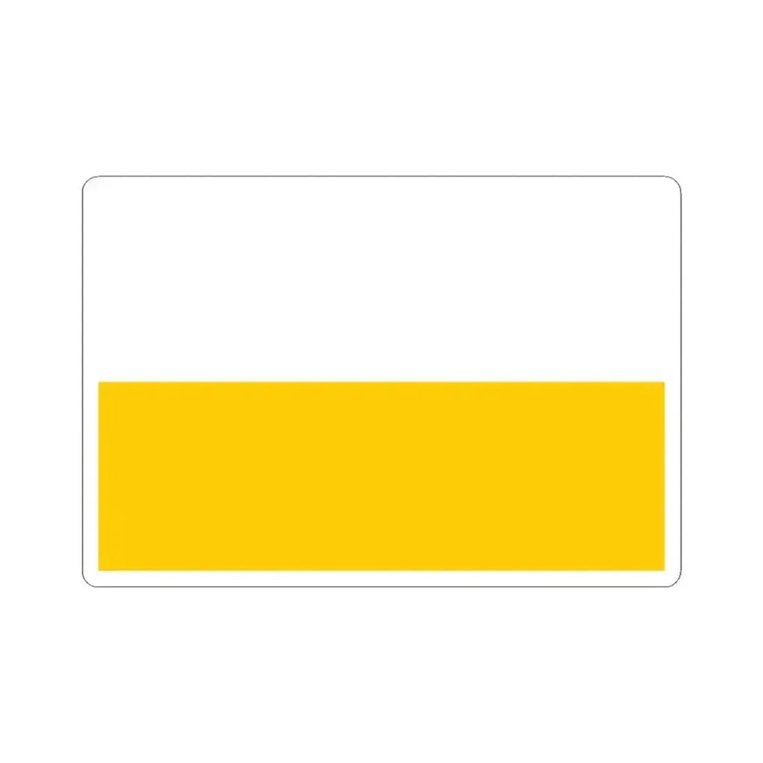 Flag of Silesia (Czech Republic) STICKER Vinyl Kiss-Cut Decal 3 Inch White - The Sticker Space