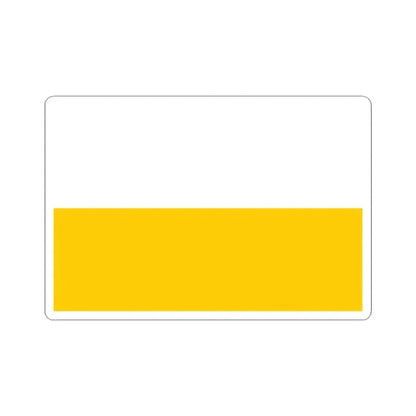Flag of Silesia (Czech Republic) STICKER Vinyl Kiss-Cut Decal 3 Inch White - The Sticker Space