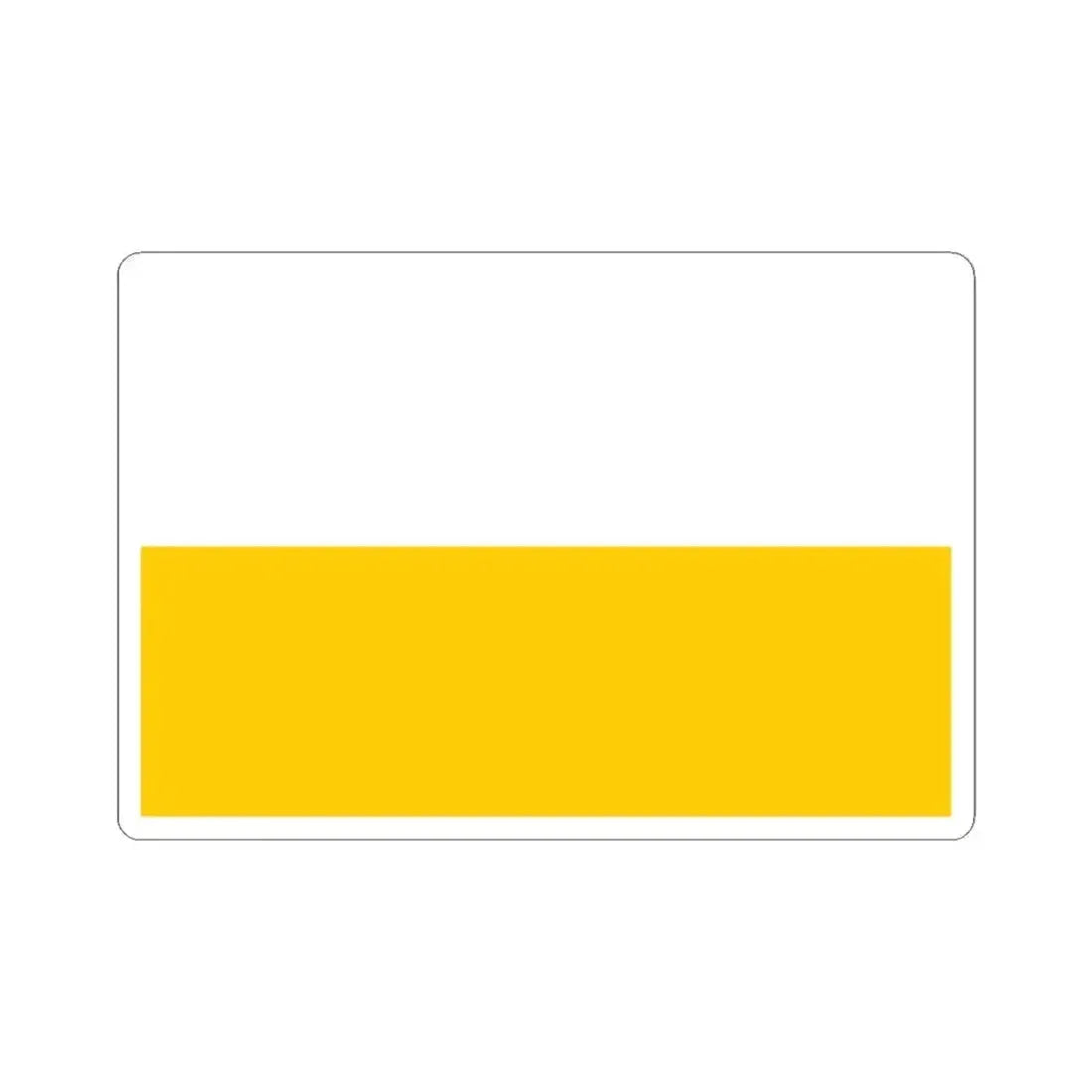 Flag of Silesia (Czech Republic) STICKER Vinyl Kiss-Cut Decal 4 Inch White - The Sticker Space