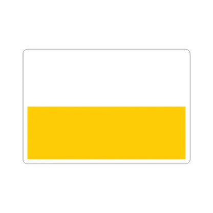 Flag of Silesia (Czech Republic) STICKER Vinyl Kiss-Cut Decal 4 Inch White - The Sticker Space