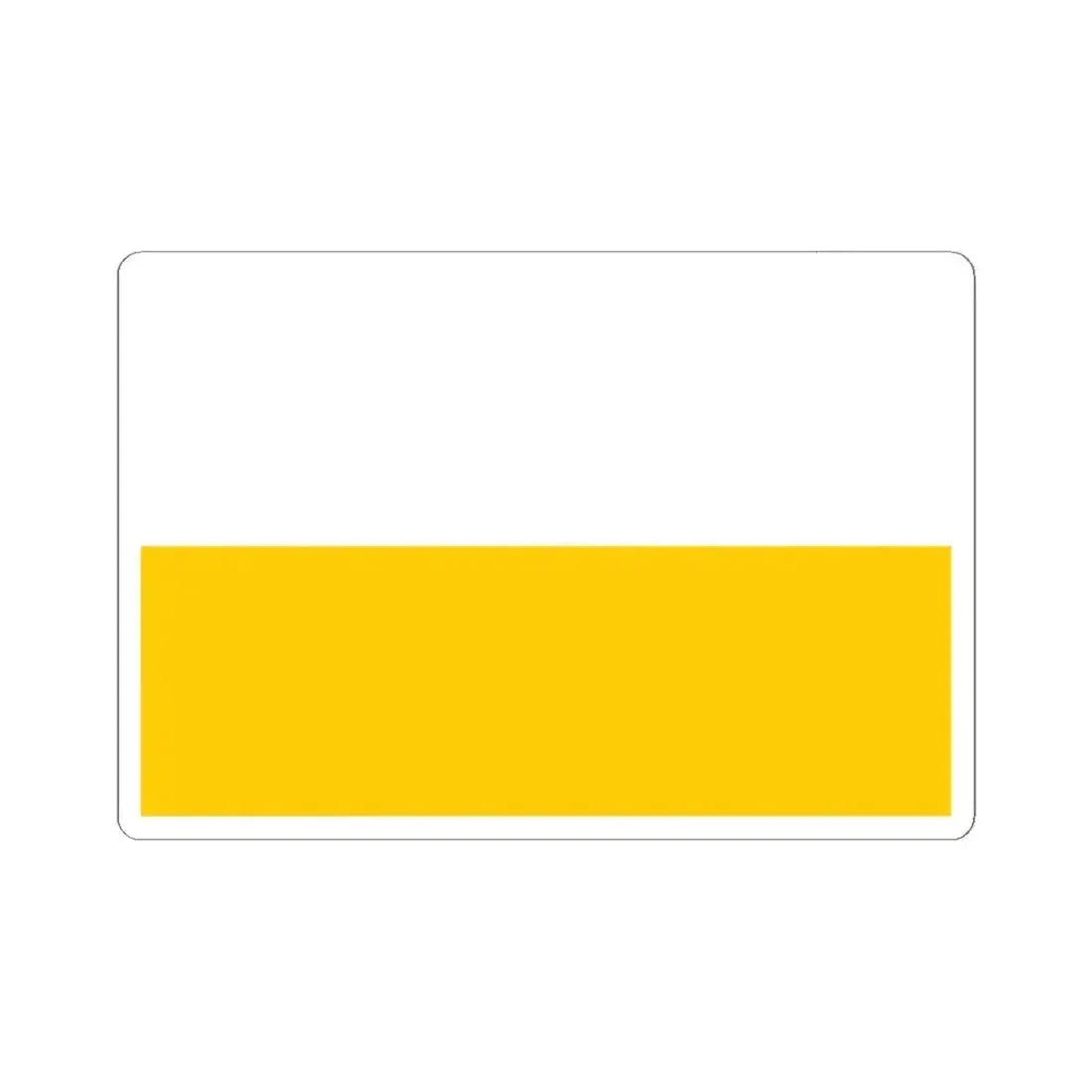 Flag of Silesia (Czech Republic) STICKER Vinyl Kiss-Cut Decal 6 Inch White - The Sticker Space