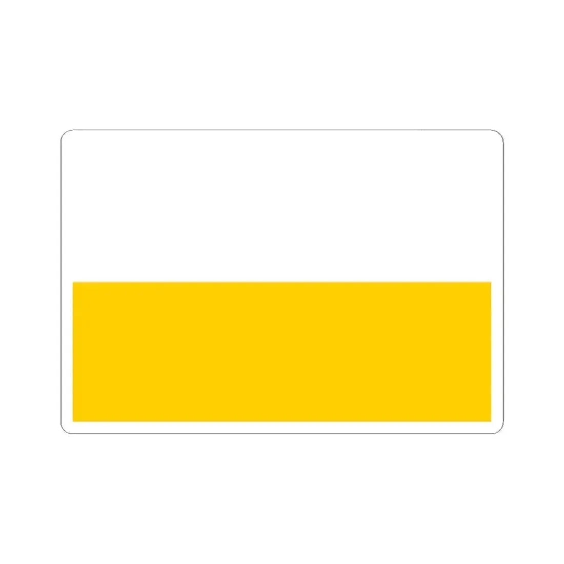 Flag of Silesia Germany - STICKER Vinyl Kiss-Cut Decal 2 Inch White - The Sticker Space