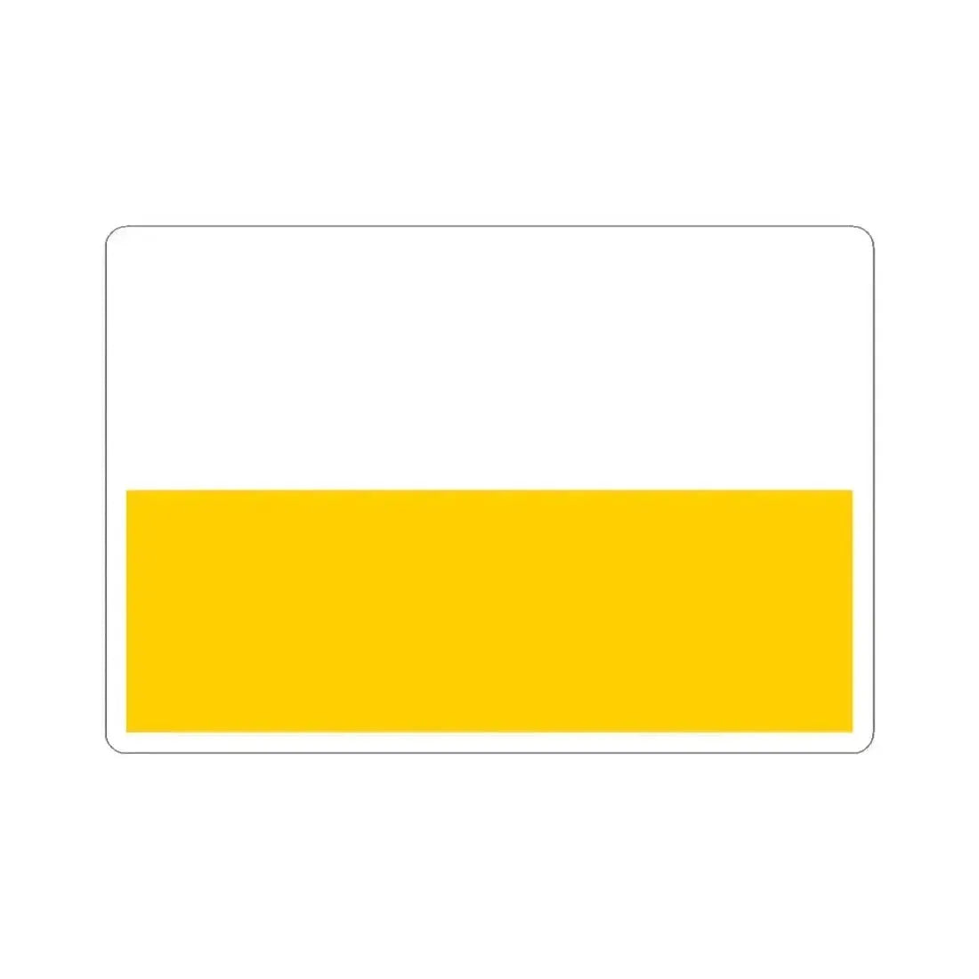 Flag of Silesia Germany - STICKER Vinyl Kiss-Cut Decal 3 Inch White - The Sticker Space