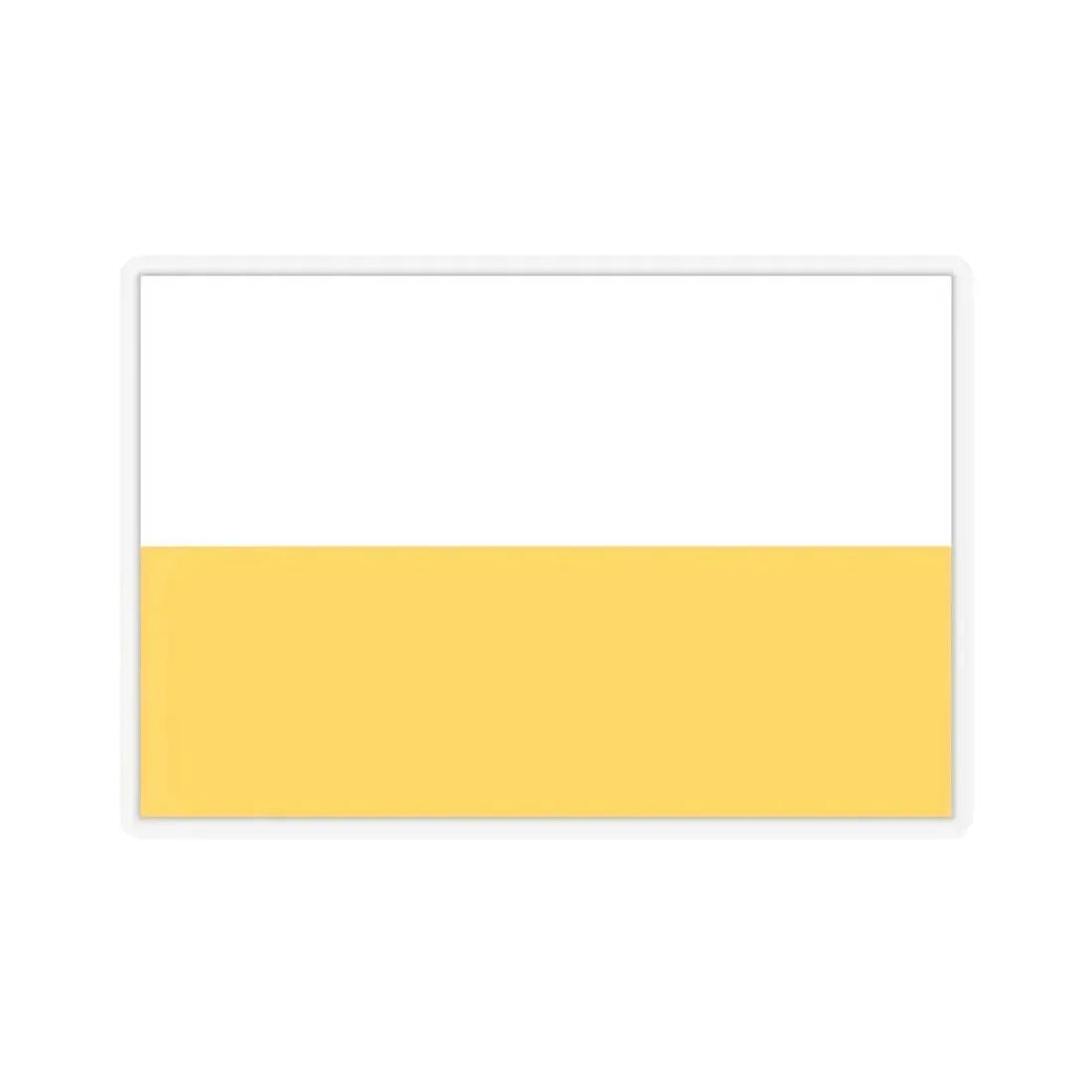 Flag of Silesia Germany - STICKER Vinyl Kiss-Cut Decal 4 Inch Transparent - The Sticker Space