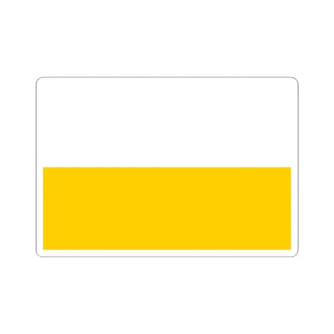 Flag of Silesia Germany - STICKER Vinyl Kiss-Cut Decal 4 Inch White - The Sticker Space