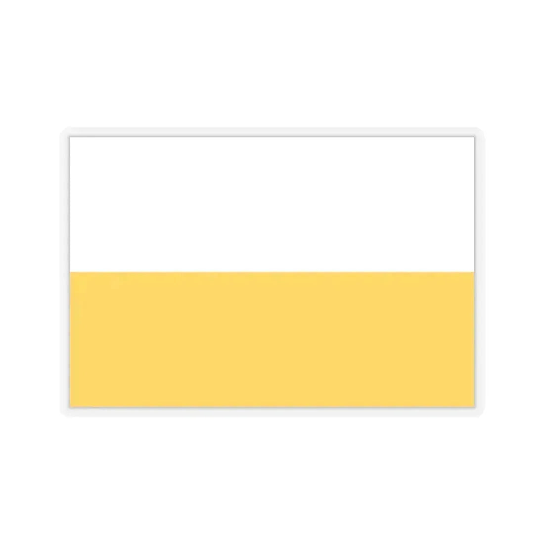 Flag of Silesia Germany - STICKER Vinyl Kiss-Cut Decal 6 Inch Transparent - The Sticker Space