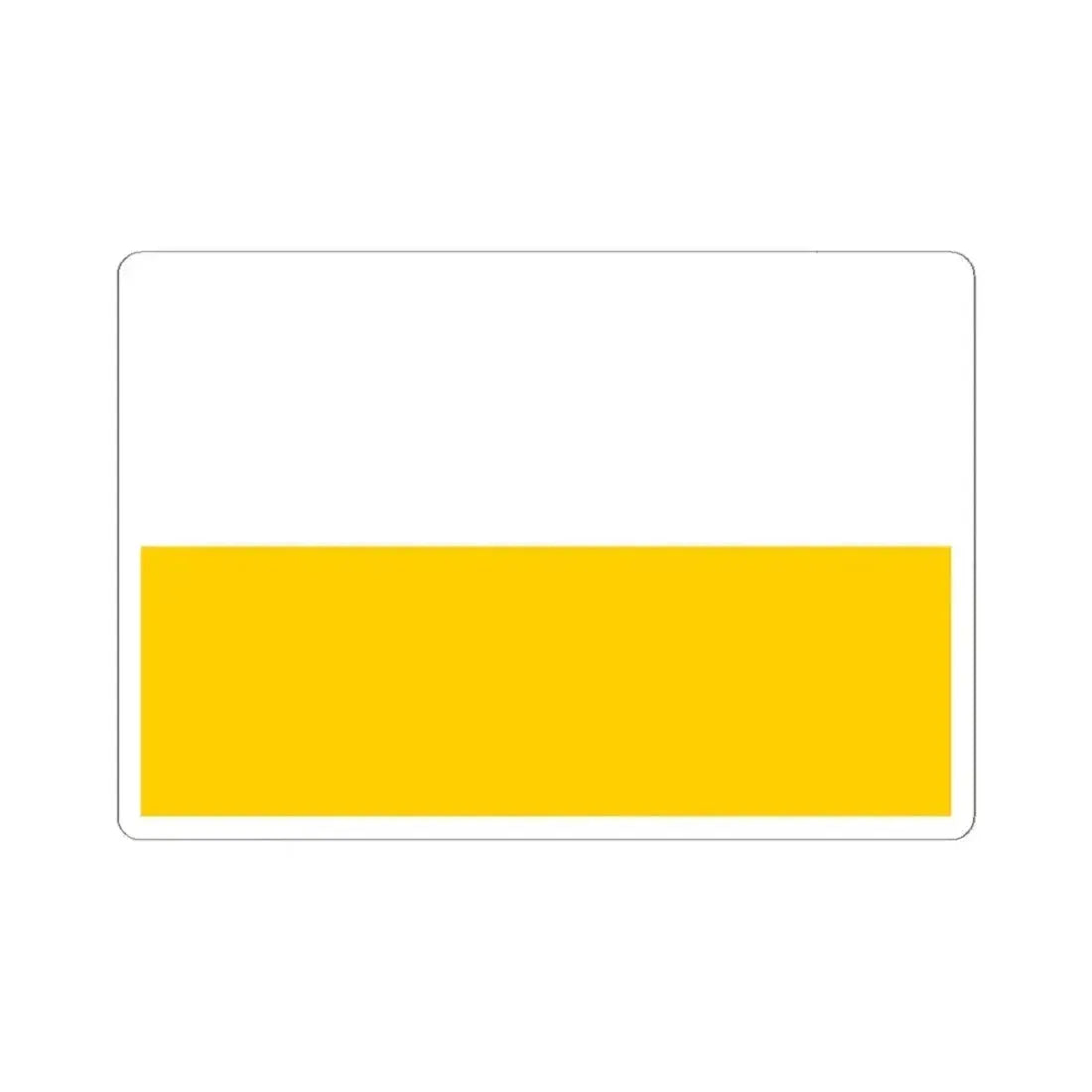 Flag of Silesia Germany - STICKER Vinyl Kiss-Cut Decal 6 Inch White - The Sticker Space