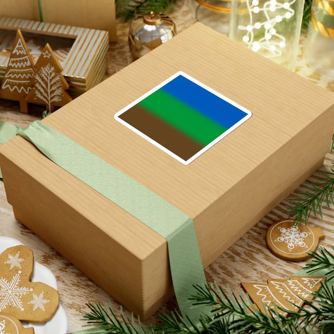 Flag of Simakivka (Ukraine) STICKER Vinyl Kiss-Cut Decal - The Sticker Space