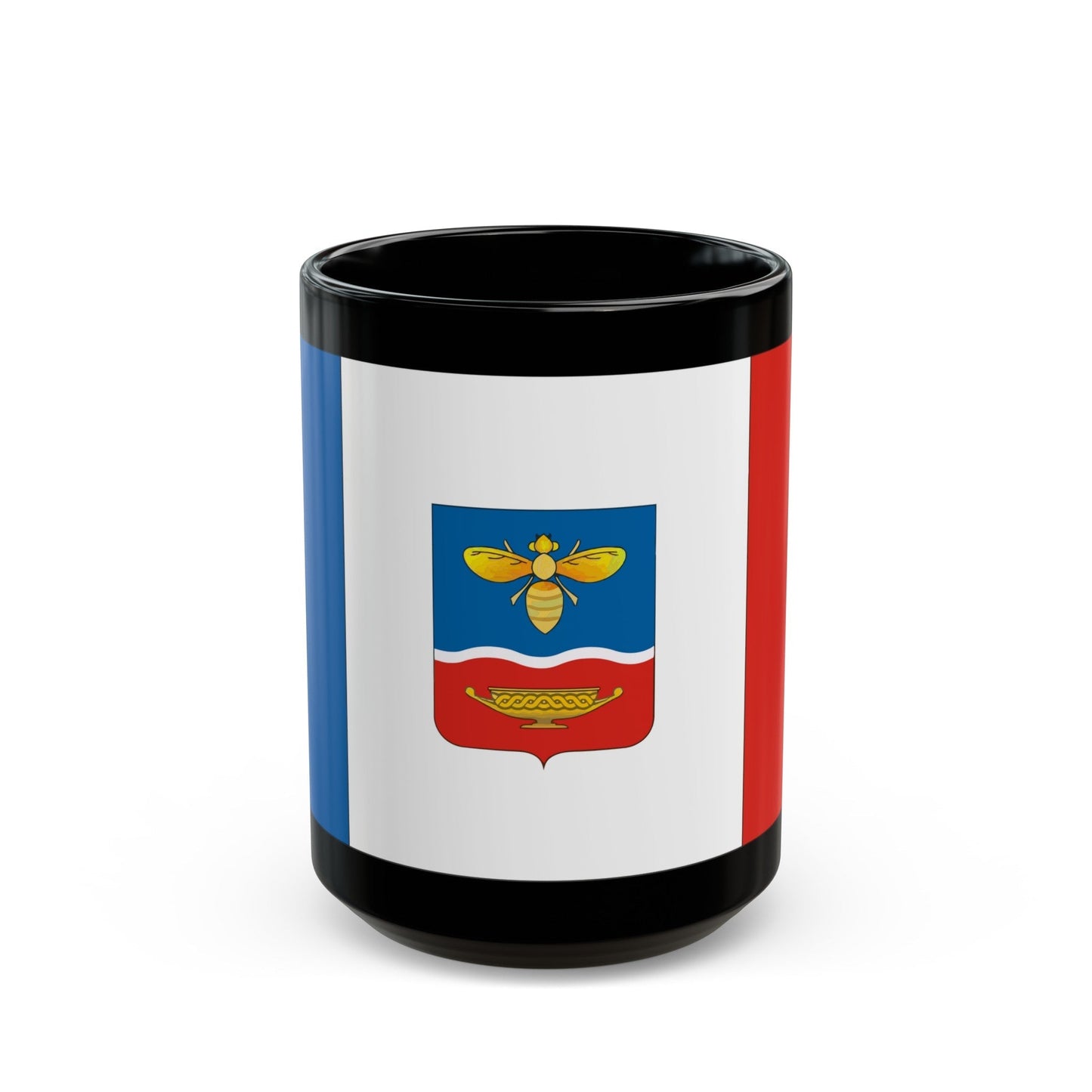 Flag of Simferopol Ukraine - Black Coffee Mug-15oz-The Sticker Space