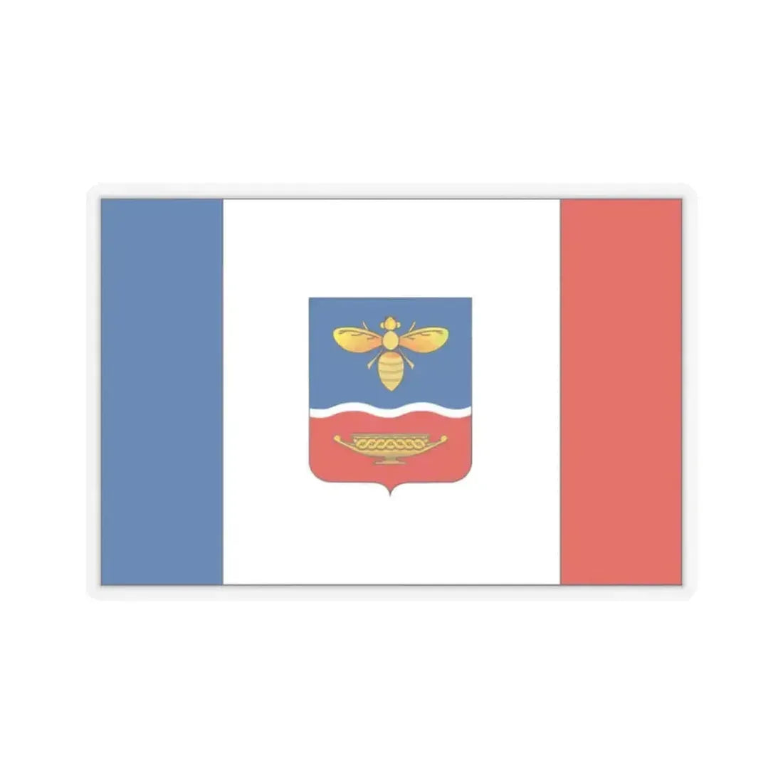 Flag of Simferopol Ukraine - STICKER Vinyl Kiss-Cut Decal 2 Inch Transparent - The Sticker Space