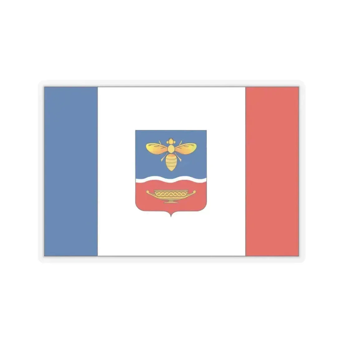 Flag of Simferopol Ukraine - STICKER Vinyl Kiss-Cut Decal 3 Inch Transparent - The Sticker Space