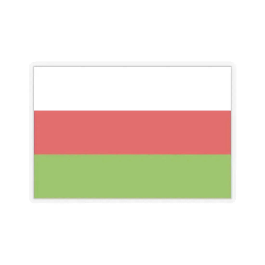 Flag of Sincelejo Colombia - STICKER Vinyl Kiss-Cut Decal 2 Inch Transparent - The Sticker Space