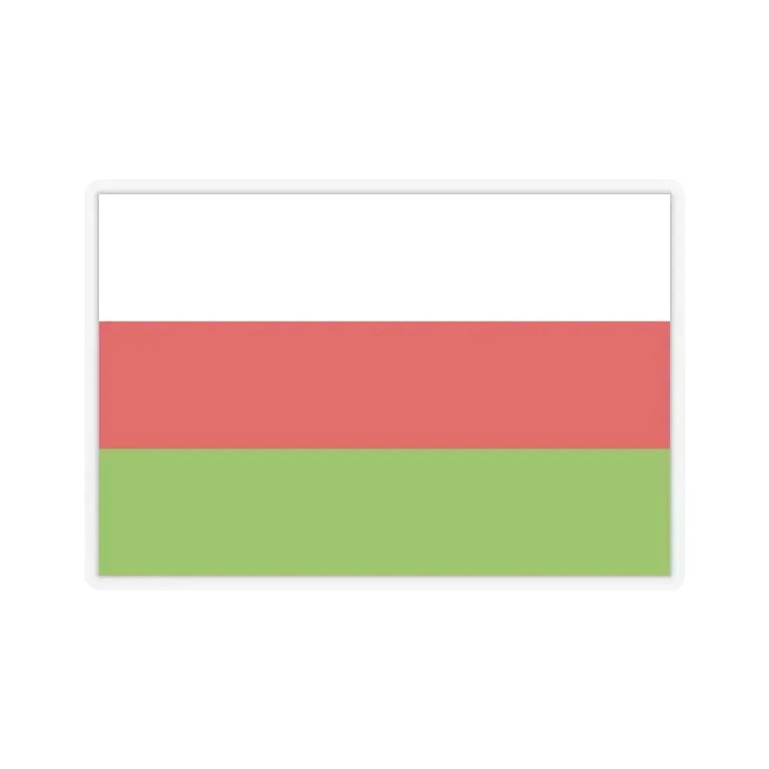 Flag of Sincelejo Colombia - STICKER Vinyl Kiss-Cut Decal 3 Inch Transparent - The Sticker Space