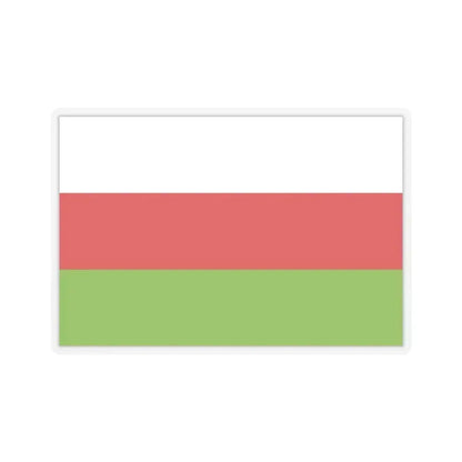 Flag of Sincelejo Colombia - STICKER Vinyl Kiss-Cut Decal 3 Inch Transparent - The Sticker Space