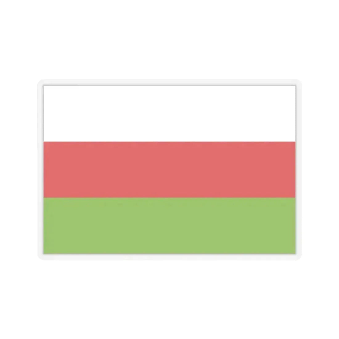 Flag of Sincelejo Colombia - STICKER Vinyl Kiss-Cut Decal 4 Inch Transparent - The Sticker Space