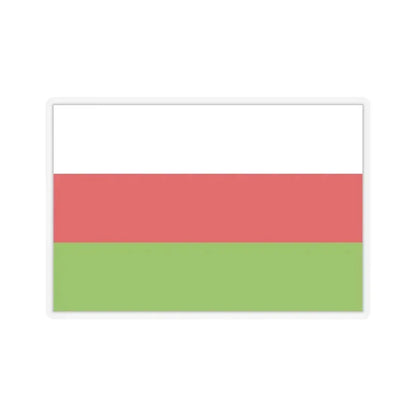 Flag of Sincelejo Colombia - STICKER Vinyl Kiss-Cut Decal 4 Inch Transparent - The Sticker Space