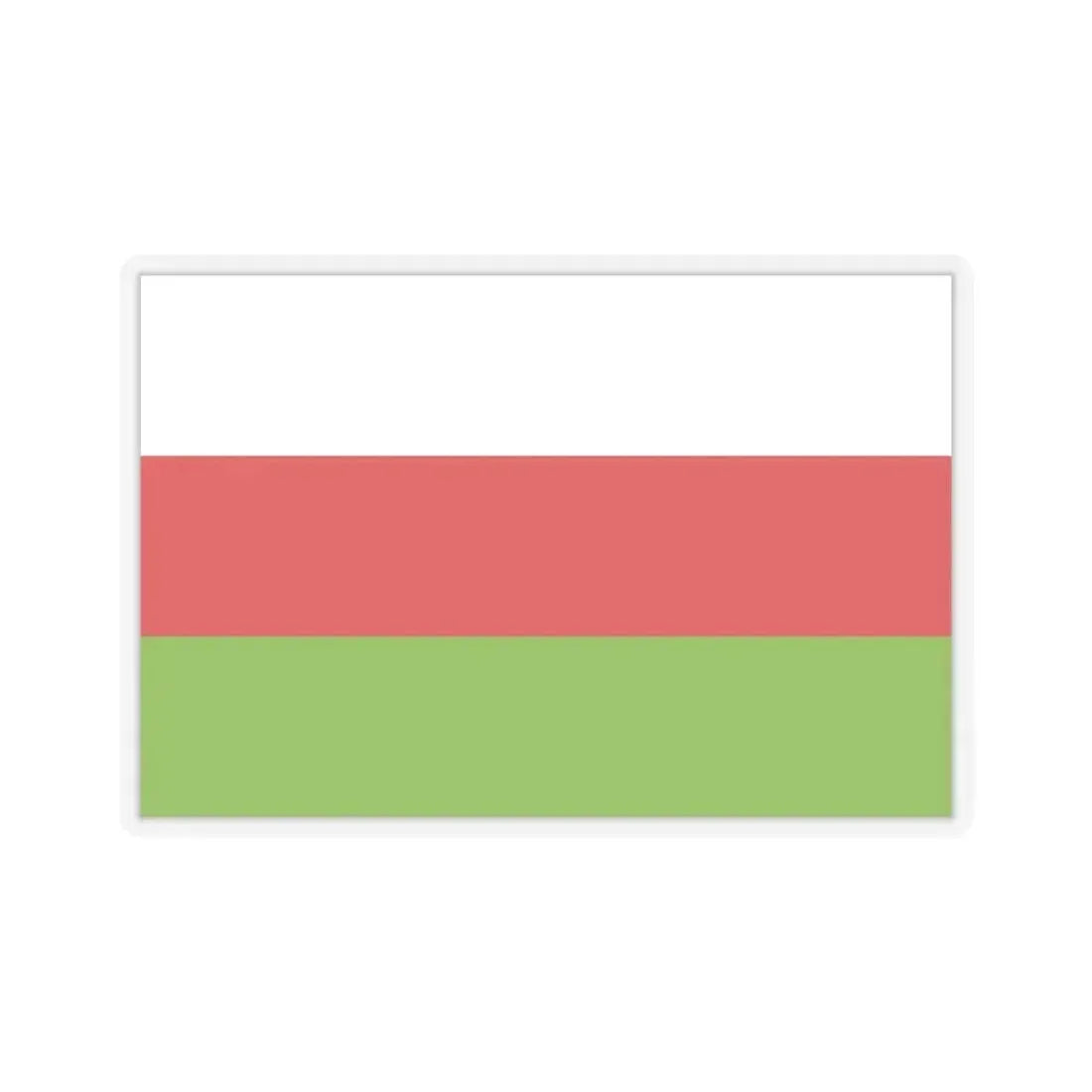 Flag of Sincelejo Colombia - STICKER Vinyl Kiss-Cut Decal 6 Inch Transparent - The Sticker Space