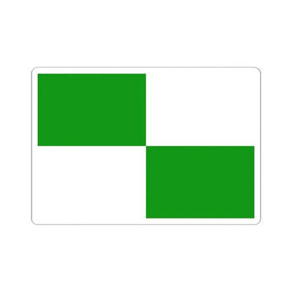 Flag of Sint-Agatha-Berchem (Belgium) STICKER Vinyl Kiss-Cut Decal 2 Inch White - The Sticker Space