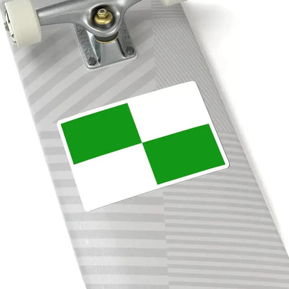 Flag of Sint-Agatha-Berchem (Belgium) STICKER Vinyl Kiss-Cut Decal - The Sticker Space