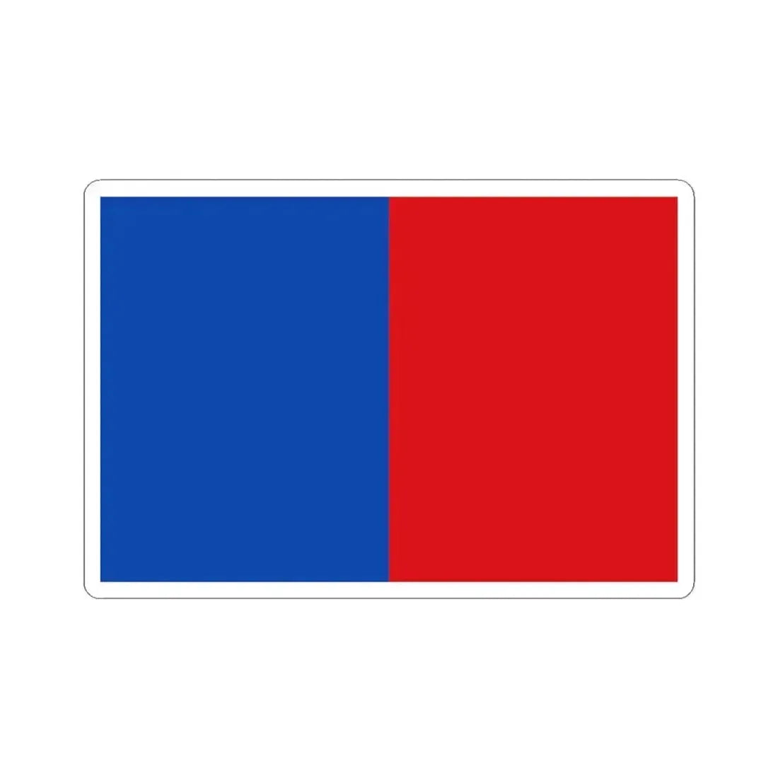 Flag of Sint-Josse-ten-Noode (Belgium) STICKER Vinyl Kiss-Cut Decal 3 Inch White - The Sticker Space