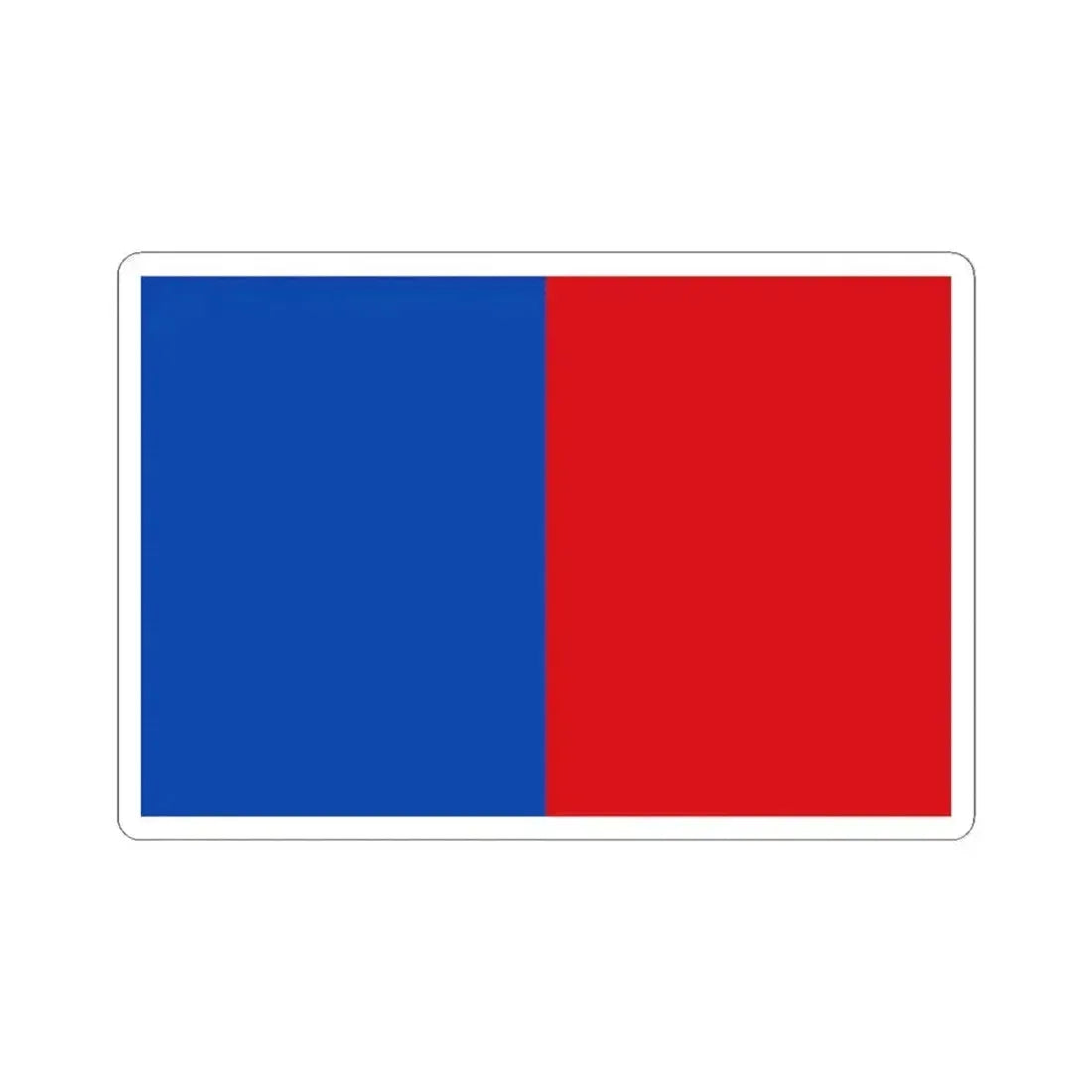 Flag of Sint-Josse-ten-Noode (Belgium) STICKER Vinyl Kiss-Cut Decal 4 Inch White - The Sticker Space