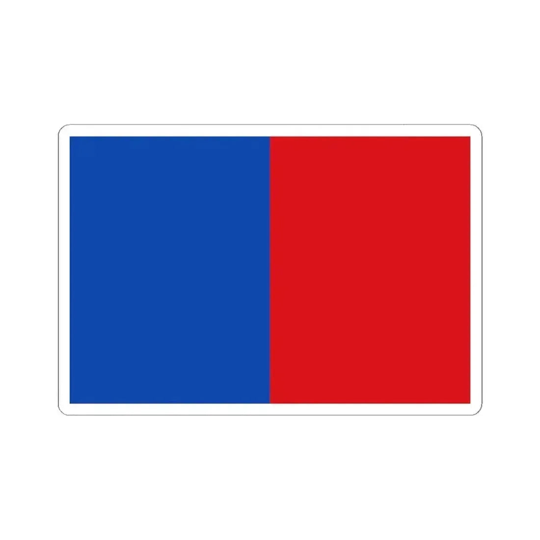 Flag of Sint-Josse-ten-Noode (Belgium) STICKER Vinyl Kiss-Cut Decal 6 Inch White - The Sticker Space