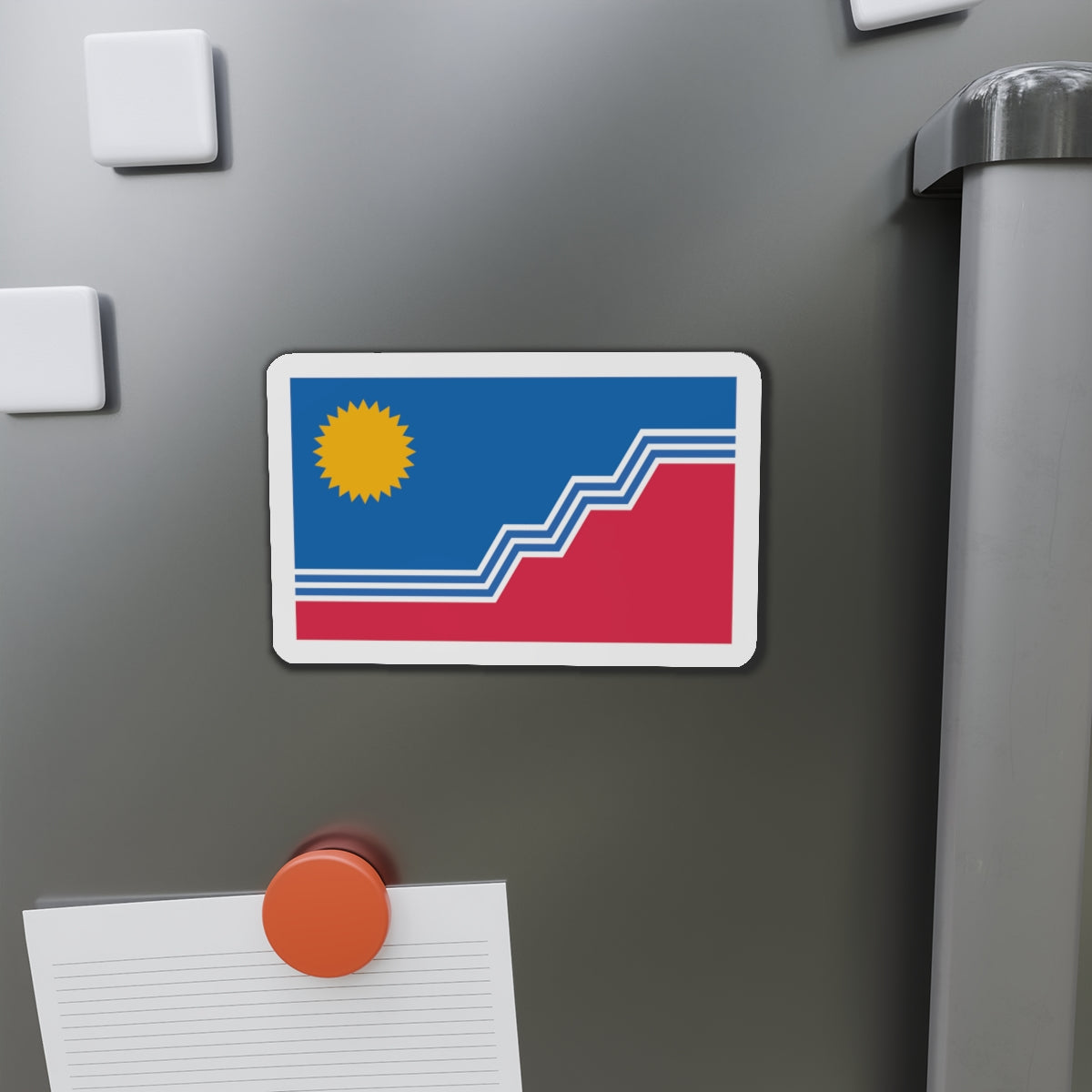 Flag of Sioux Falls South Dakota - Die-Cut Magnet-The Sticker Space