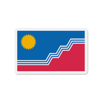 Flag of Sioux Falls South Dakota - Die-Cut Magnet-3" x 3"-The Sticker Space