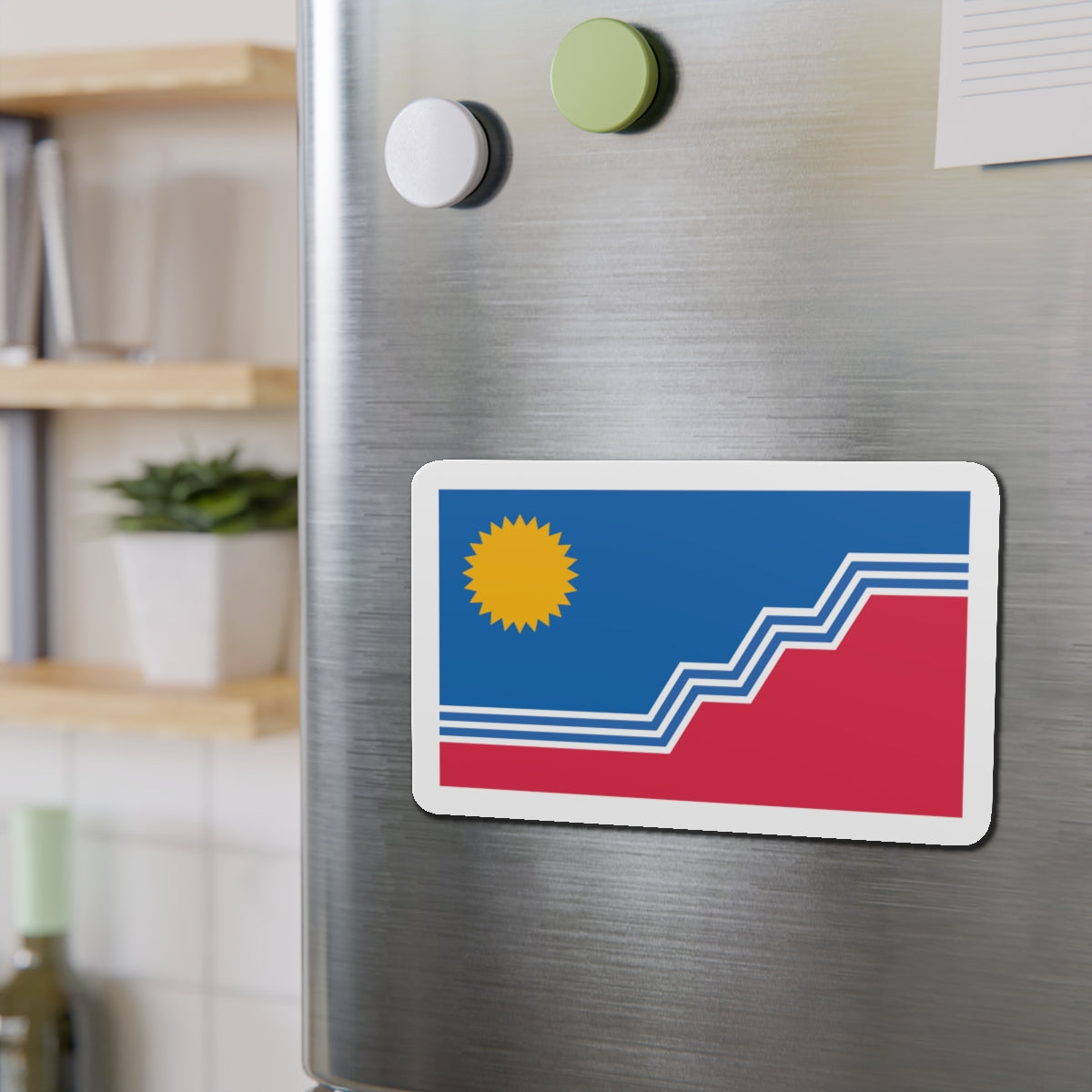 Flag of Sioux Falls South Dakota - Die-Cut Magnet-The Sticker Space