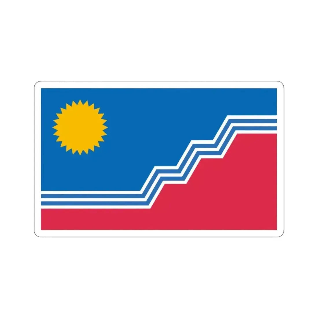 Flag of Sioux Falls South Dakota USA STICKER Vinyl Die-Cut Decal - The Sticker Space