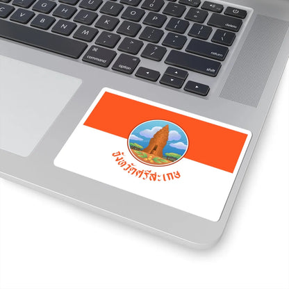 Flag of Sisaket (Thailand) STICKER Vinyl Kiss-Cut Decal - The Sticker Space
