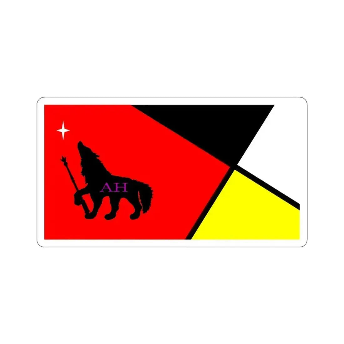 Flag of Siwanoy Nation STICKER Vinyl Die-Cut Decal 3 Inch - The Sticker Space