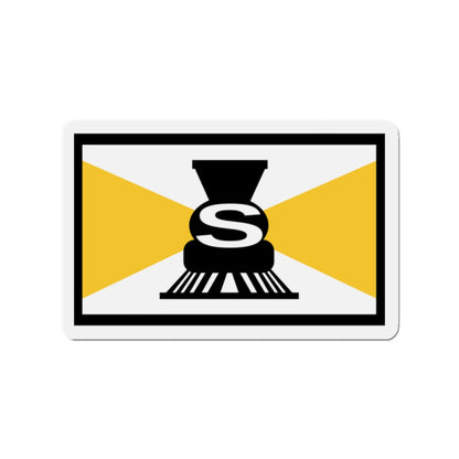 Flag of Slater Iowa - Die-Cut Magnet-2" x 2"-The Sticker Space