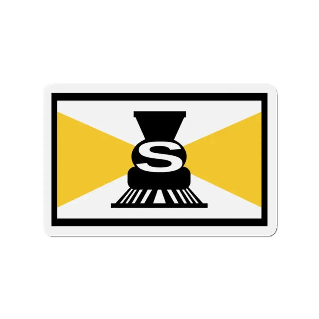 Flag of Slater Iowa - Refrigerator Magnet 2 Inch - The Sticker Space