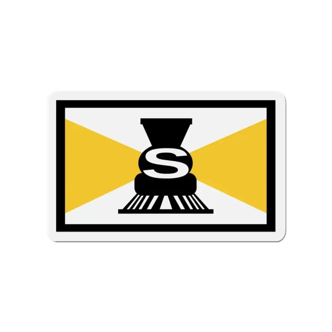 Flag of Slater Iowa - Refrigerator Magnet 3 Inch - The Sticker Space