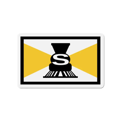 Flag of Slater Iowa - Refrigerator Magnet 3 Inch - The Sticker Space