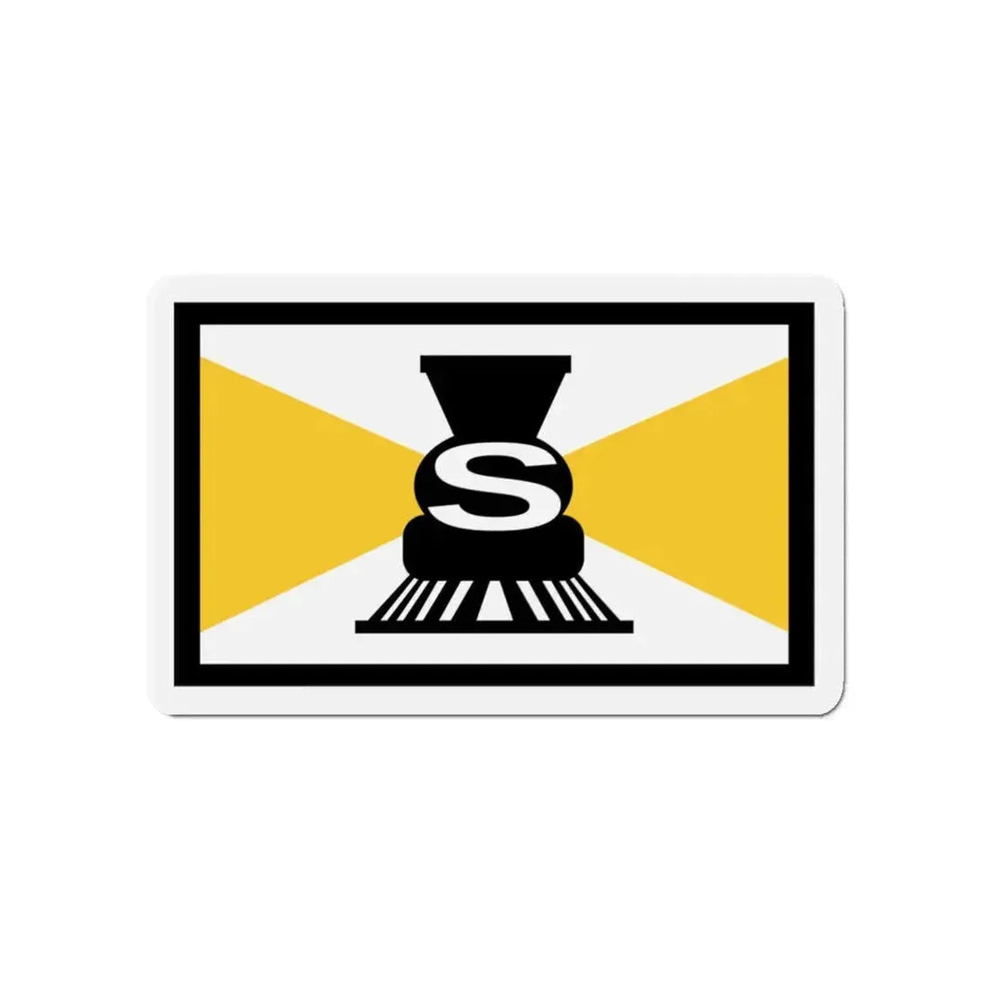 Flag of Slater Iowa - Refrigerator Magnet 4 Inch - The Sticker Space
