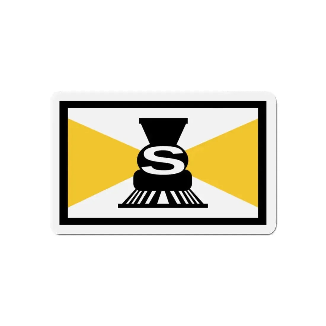 Flag of Slater Iowa - Refrigerator Magnet 5 Inch - The Sticker Space