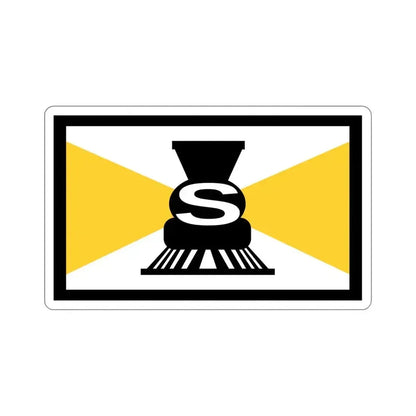 Flag of Slater Iowa USA STICKER Vinyl Die-Cut Decal 4 Inch - The Sticker Space