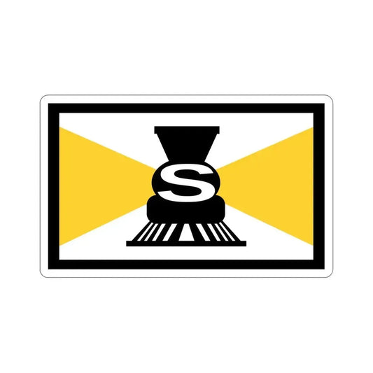 Flag of Slater Iowa USA STICKER Vinyl Die-Cut Decal 6 Inch - The Sticker Space