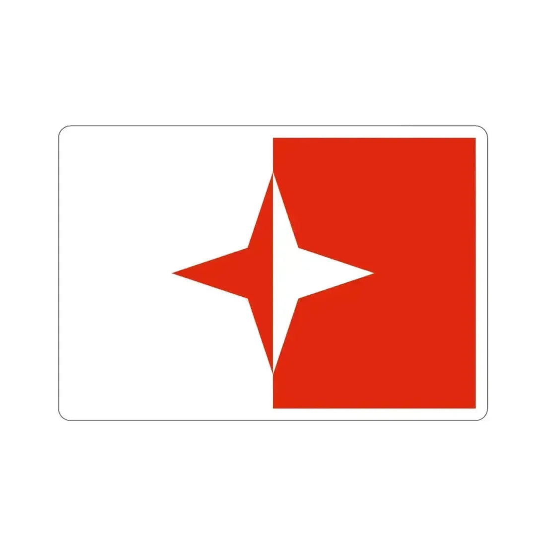 Flag of Sliema Malta STICKER Vinyl Die-Cut Decal 4 Inch - The Sticker Space