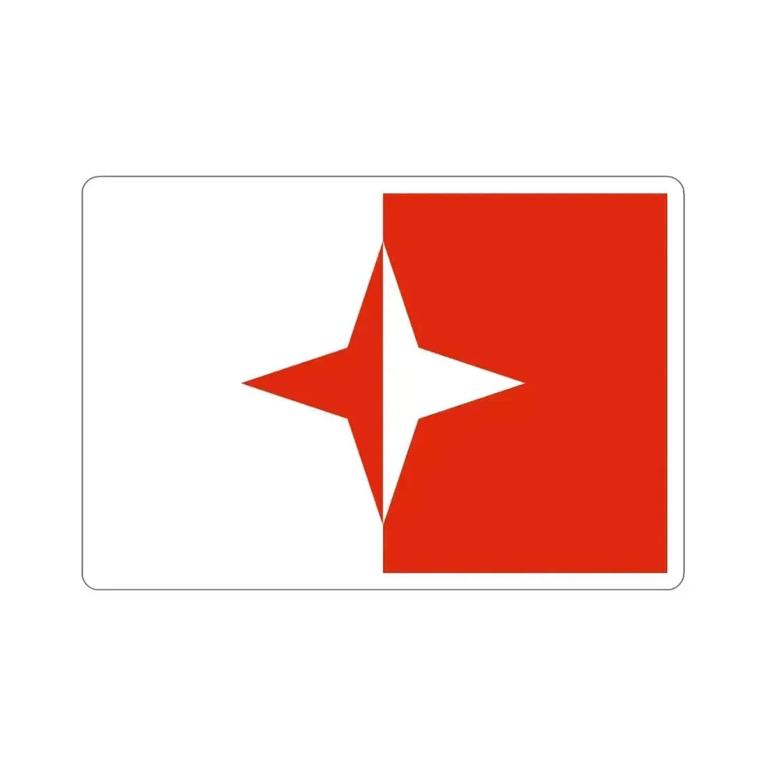 Flag of Sliema Malta STICKER Vinyl Die-Cut Decal 5 Inch - The Sticker Space