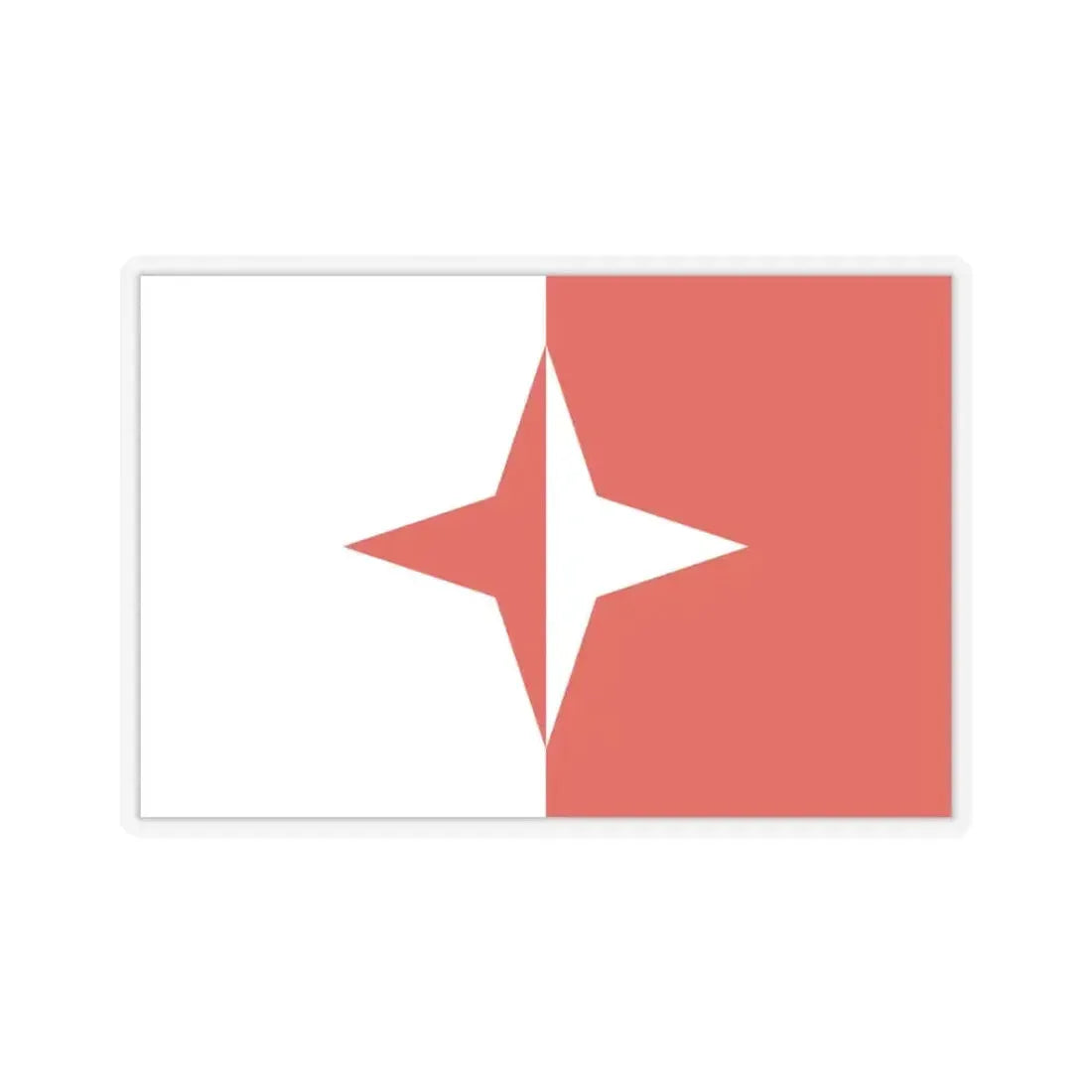 Flag of Sliema Malta - STICKER Vinyl Kiss-Cut Decal 3 Inch Transparent - The Sticker Space