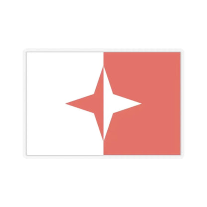 Flag of Sliema Malta - STICKER Vinyl Kiss-Cut Decal 3 Inch Transparent - The Sticker Space