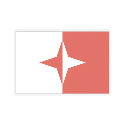 Flag of Sliema Malta - STICKER Vinyl Kiss-Cut Decal 4 Inch Transparent - The Sticker Space