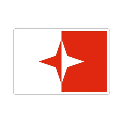 Flag of Sliema Malta - STICKER Vinyl Kiss-Cut Decal 4 Inch White - The Sticker Space