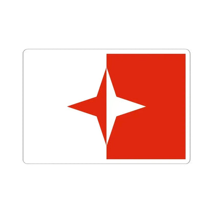 Flag of Sliema Malta - STICKER Vinyl Kiss-Cut Decal 6 Inch White - The Sticker Space