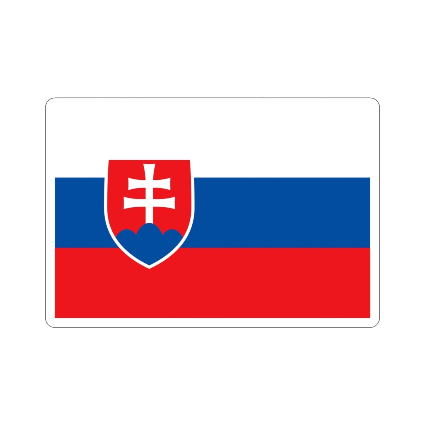 Flag of Slovakia STICKER Vinyl Die-Cut Decal-3 Inch-The Sticker Space