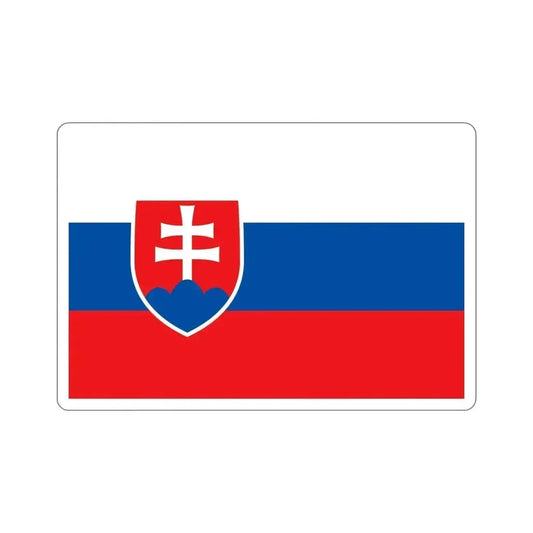 Flag of Slovakia STICKER Vinyl Die-Cut Decal 6 Inch - The Sticker Space